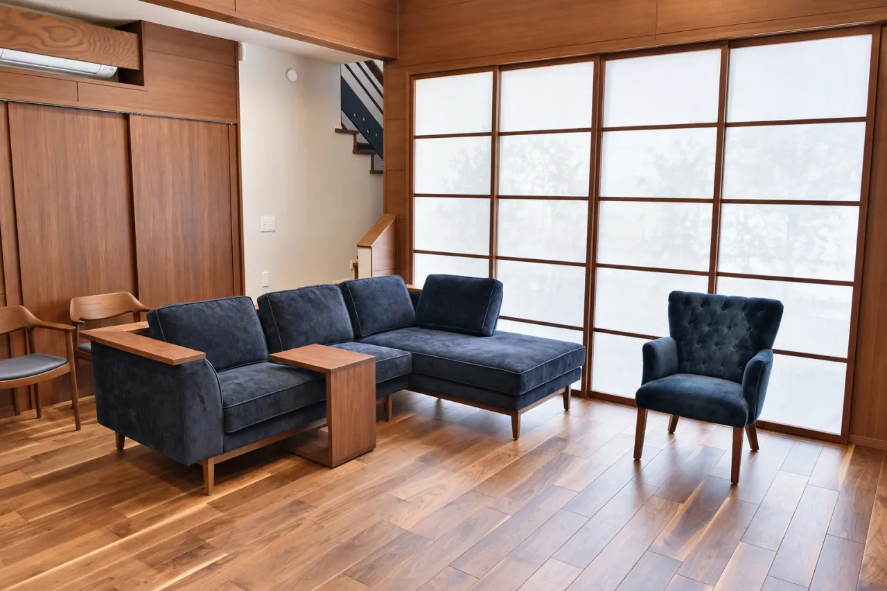 【SHIKKOKU Sofa × IORI Chair|セミ...